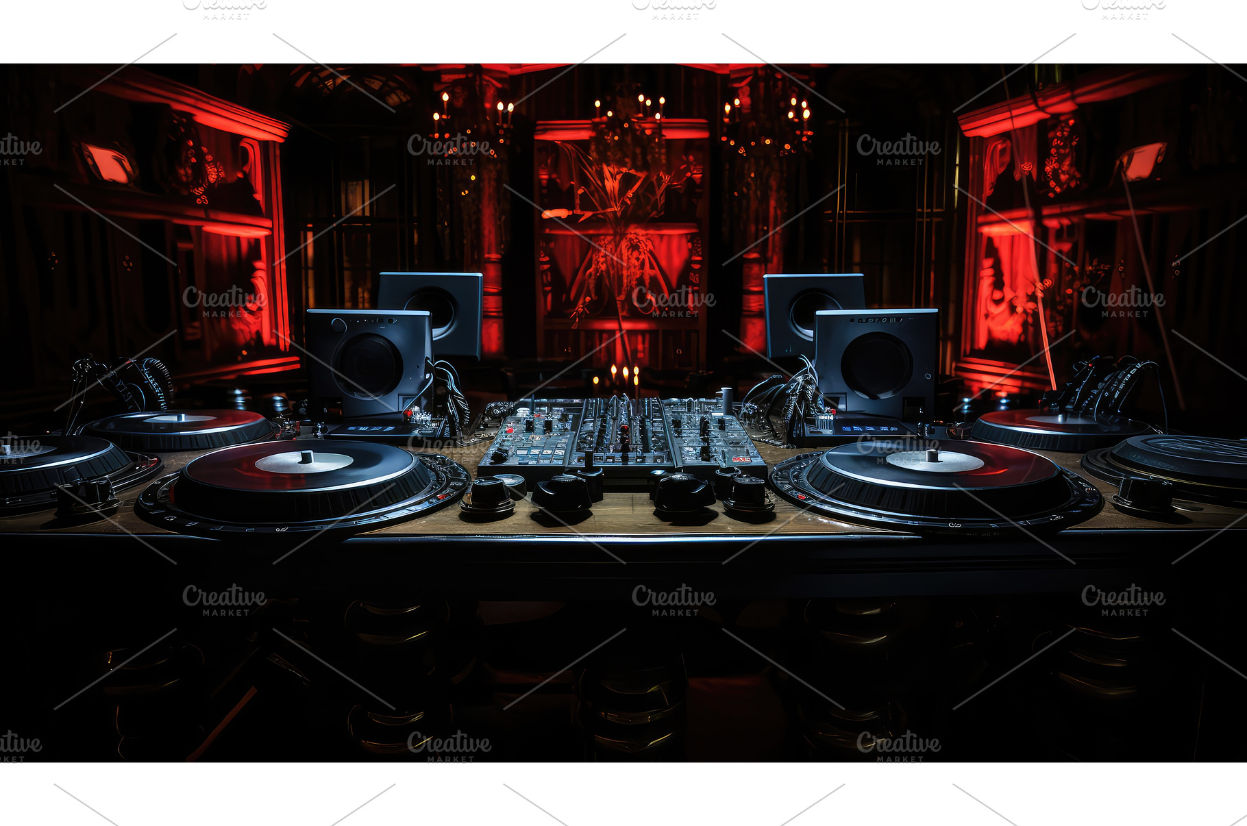 vinyl dj table ai generated, a Technology Photo by pikepicture