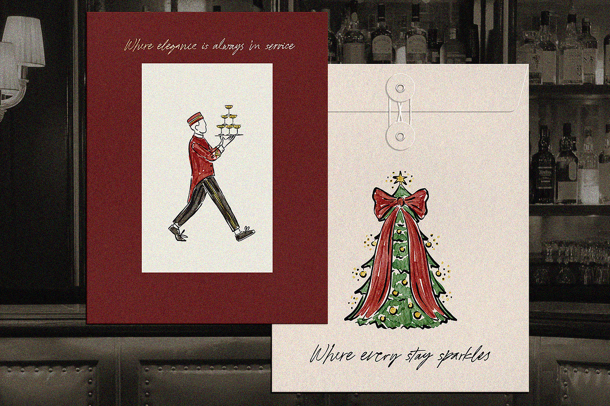 Christmas Grand Hotel Clipart, an Object Illustration by Teresa Art Store (Photo 4 of 7)