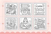 Coffee Time Bold & Easy Coloring, a Decorative Illustration by Ink Gallery (Thumbnail 3 of 4)