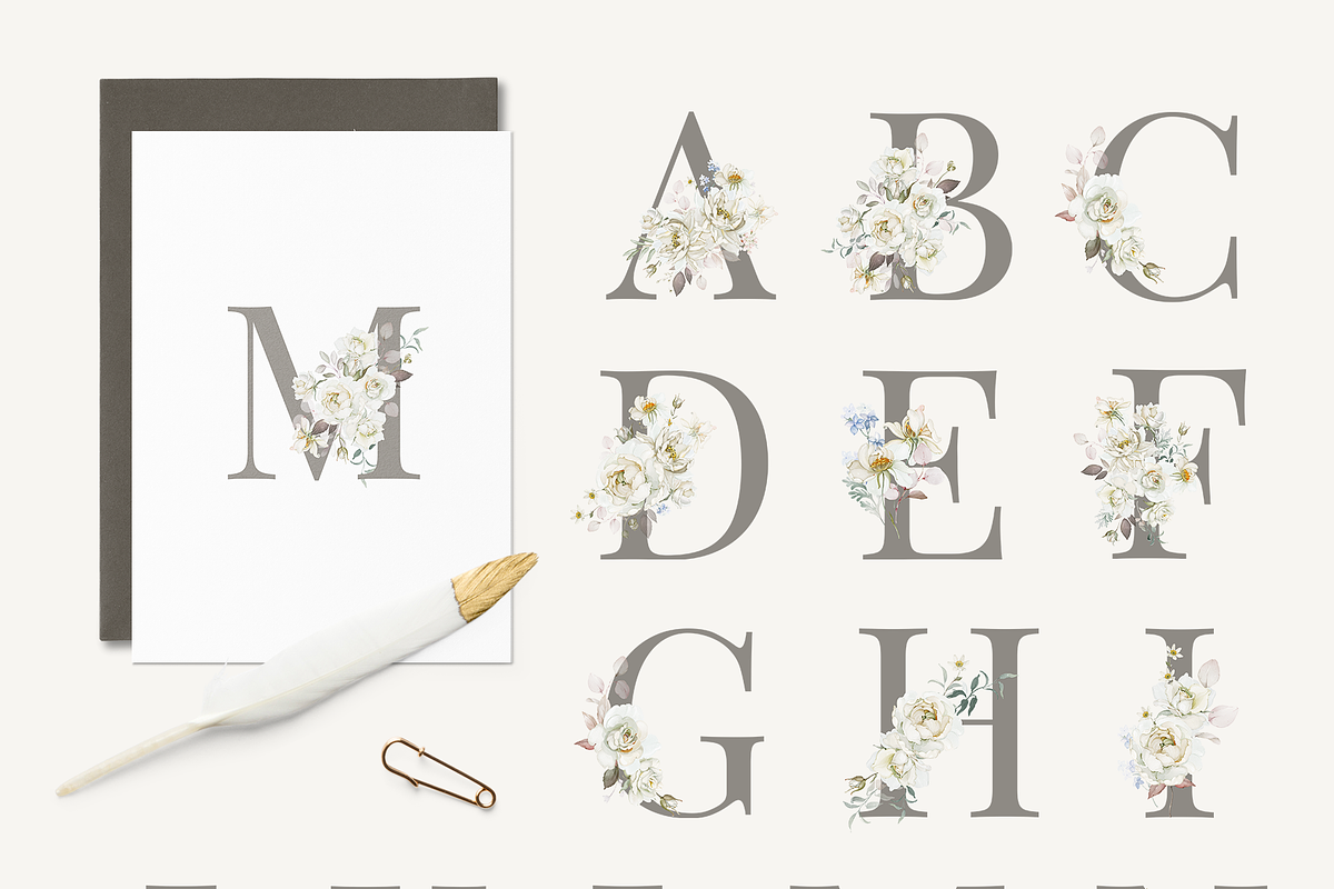 Garden Ivory Botanical Set, a Decorative Illustration by Karma (Photo 9 of 20)