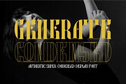 GENERATE CONDENSED FONT, a Serif Font by 177Studio (Thumbnail 1 of 8)