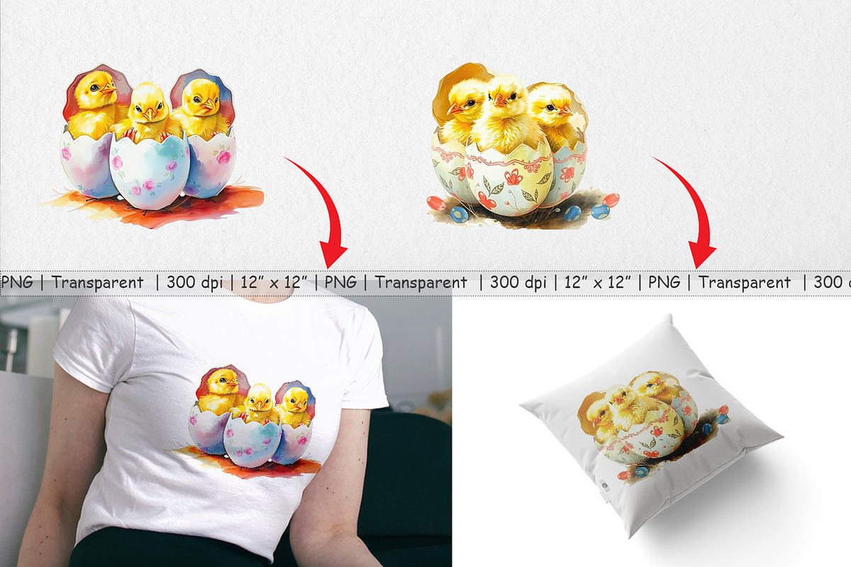 Chicks in Eggs Clipart, a Graphic by Artnoy (Photo 3 of 5)