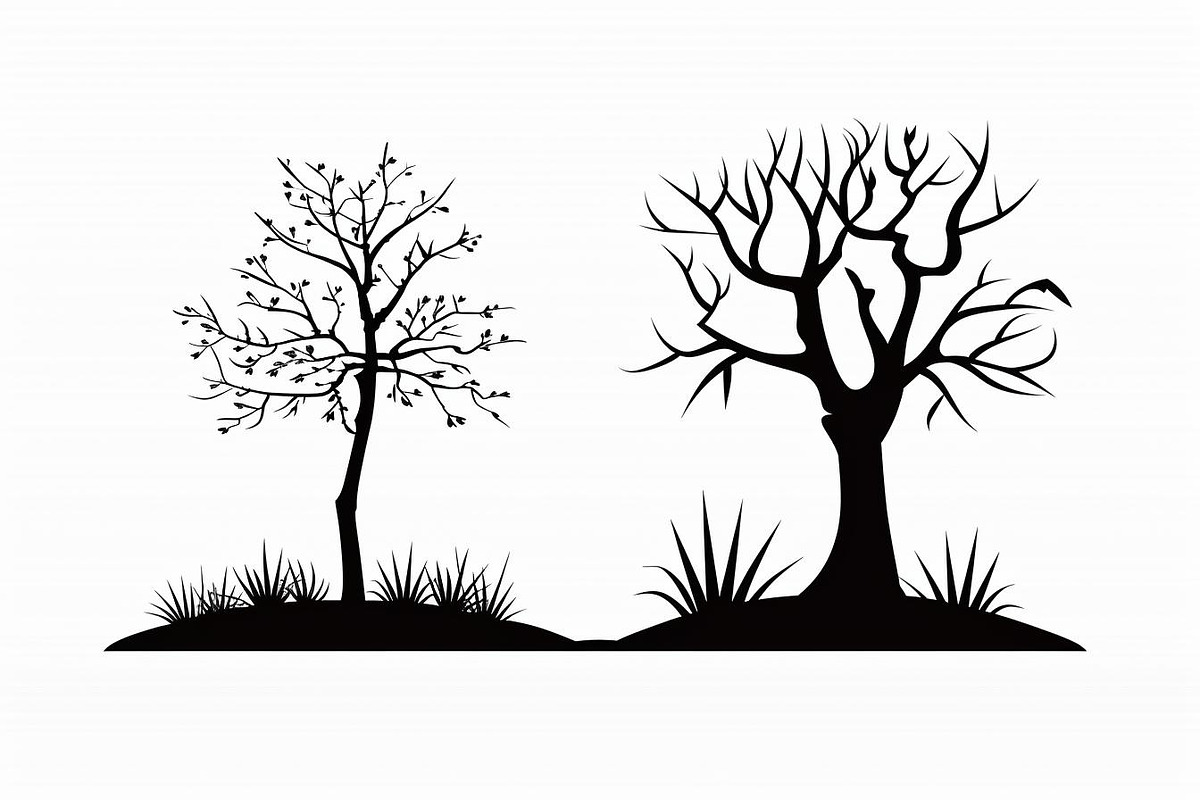Elegant Tree Silhouette Bundle, an Illustration by Designs_River (Photo 6 of 9)