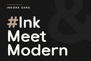 Inkora Sans - Modern Inky Display, a Sans Serif Font by Lettertype Studio (Thumbnail 2 of 14)