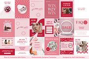 Bold Blush Instagram Post Templates, a Social Media Template by Hell Yeah Designs (Thumbnail 4 of 9)