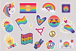LGBT Stickers, an Illustration by alexdndz
