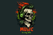 62 t-shirt designs. Big musical bund, an Animal Illustration by Fractal fonts & graphics (Thumbnail 6 of 63)