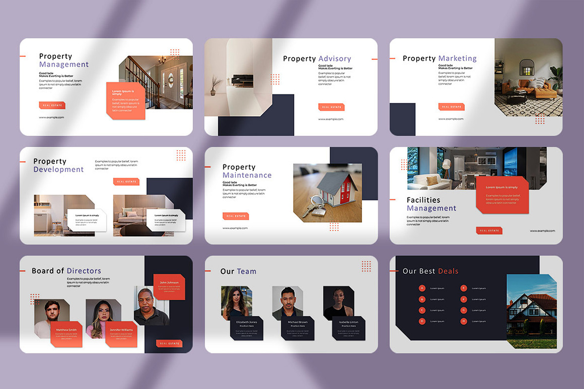 Real Estate Presentation Template, a Presentation Template by Dream-Lab ...