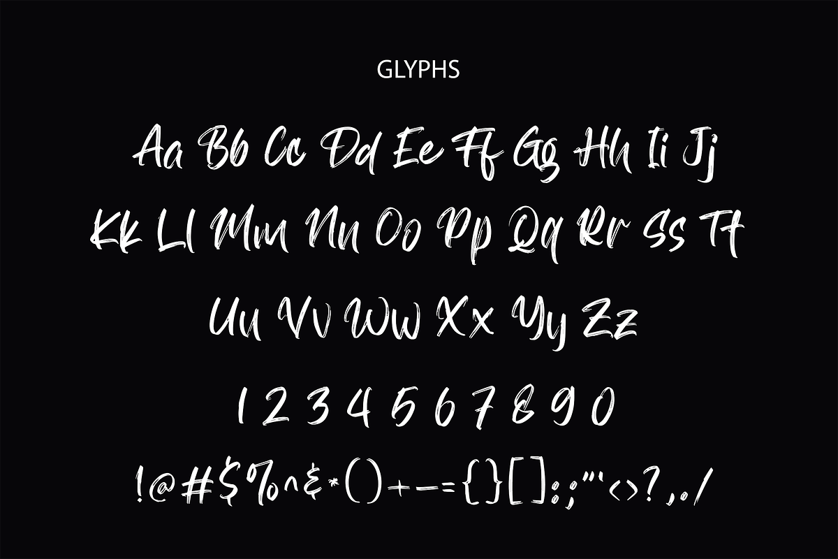 Soraya Brush Font preview 7