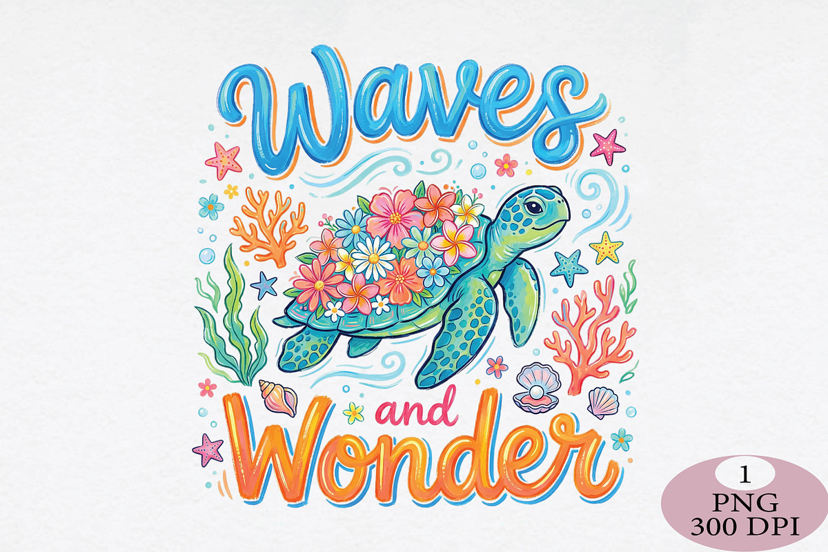 Waves And Wonder Png, an Illustration by Daily.Designs (Photo 1 of 5)