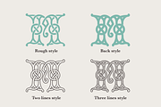 Celtic Monograms Font Family, a Blackletter Font by kaer_shop (Thumbnail 8 of 12)