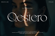 Qestero | Exotic Display Font, a Serif Font by Pentagonistudio (Thumbnail 1 of 11)