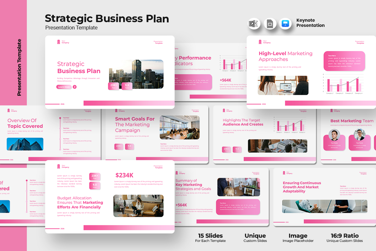 Strategic Business Plan - Keynote, a Presentation Template by Iqsiart Studio (Photo 1 of 3)
