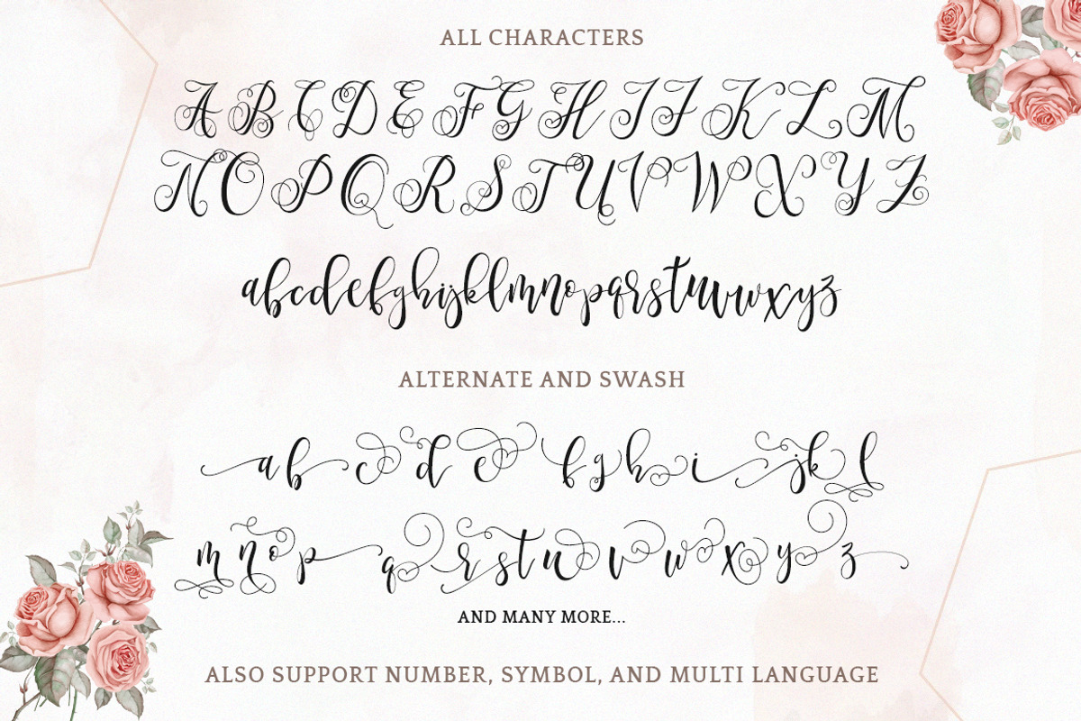 Marmia Script, a Script Font by Kotak Kuning Studio (Photo 7 of 8)