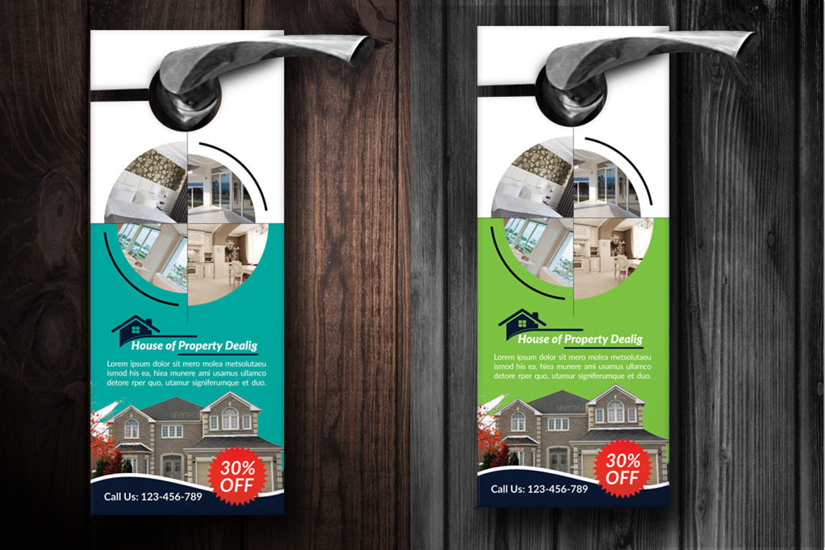 Real Estate Door Hanger Template, a Magazine Template by Psd Templates (Photo 2 of 2)