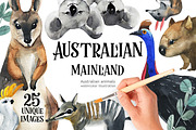 Australian Mainland-illustration set, an Animal Illustration by KatBranchArt (Thumbnail 1 of 5)