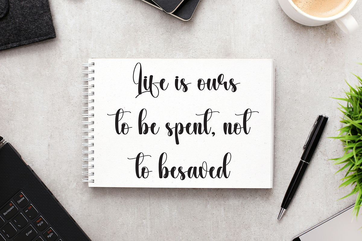 Miracle | Script Font, a Handwritten Font by Scratchones (Photo 5 of 9)