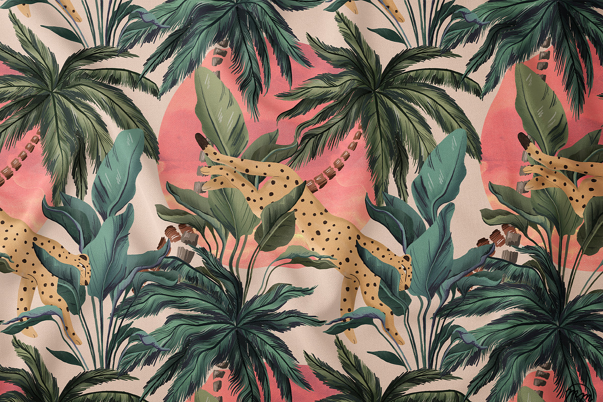 Tropilicious luxury pattern, a Pattern Graphic by MenoMelo Studio (Photo 3 of 9)