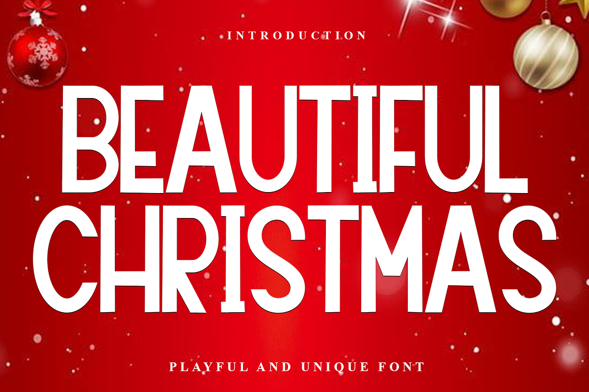 Beautiful Christmas, a Sans Serif Font by FreshTypeINK (Photo 1 of 8)