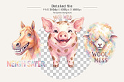 Funny Rustic Barnyard Sublimation, an Illustration by Artnoy (Thumbnail 3 of 8)