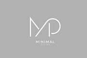 Monogram icon logo MP, a Branding & Logo Template by idesign_4u (Thumbnail 2 of 2)