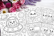 79 Printable Alien Coloring Pages, a Brochure Template by LA Design (Thumbnail 7 of 10)