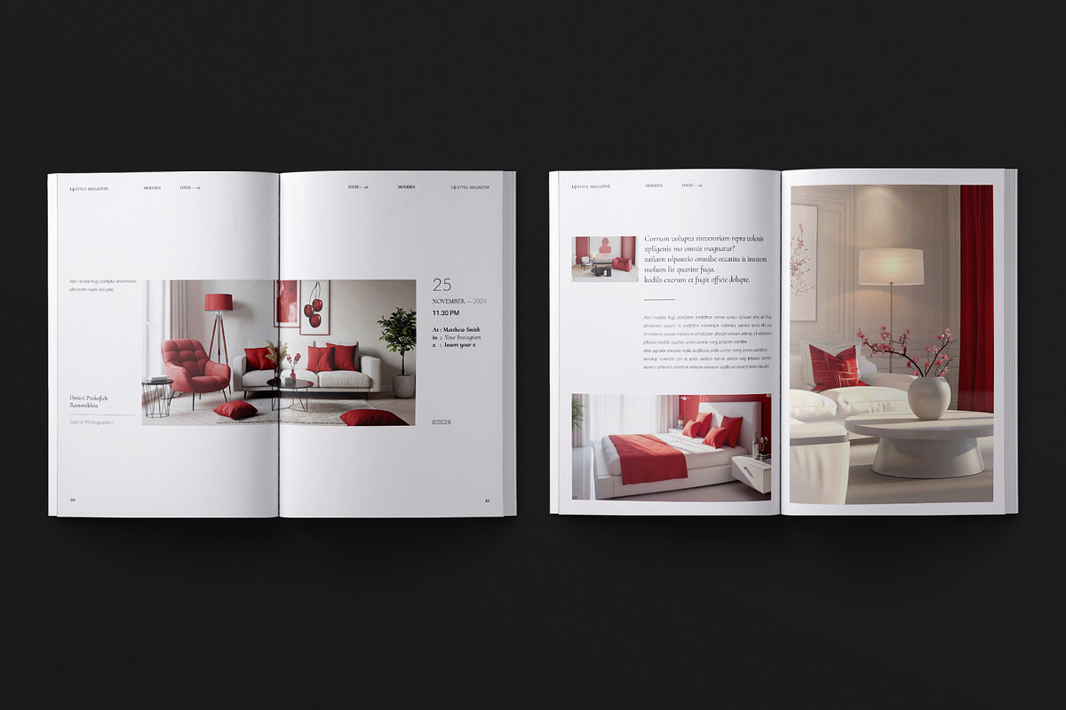 Lifestyle Magazine Template, a Magazine Template by ElvinPrint (Photo 11 of 19)