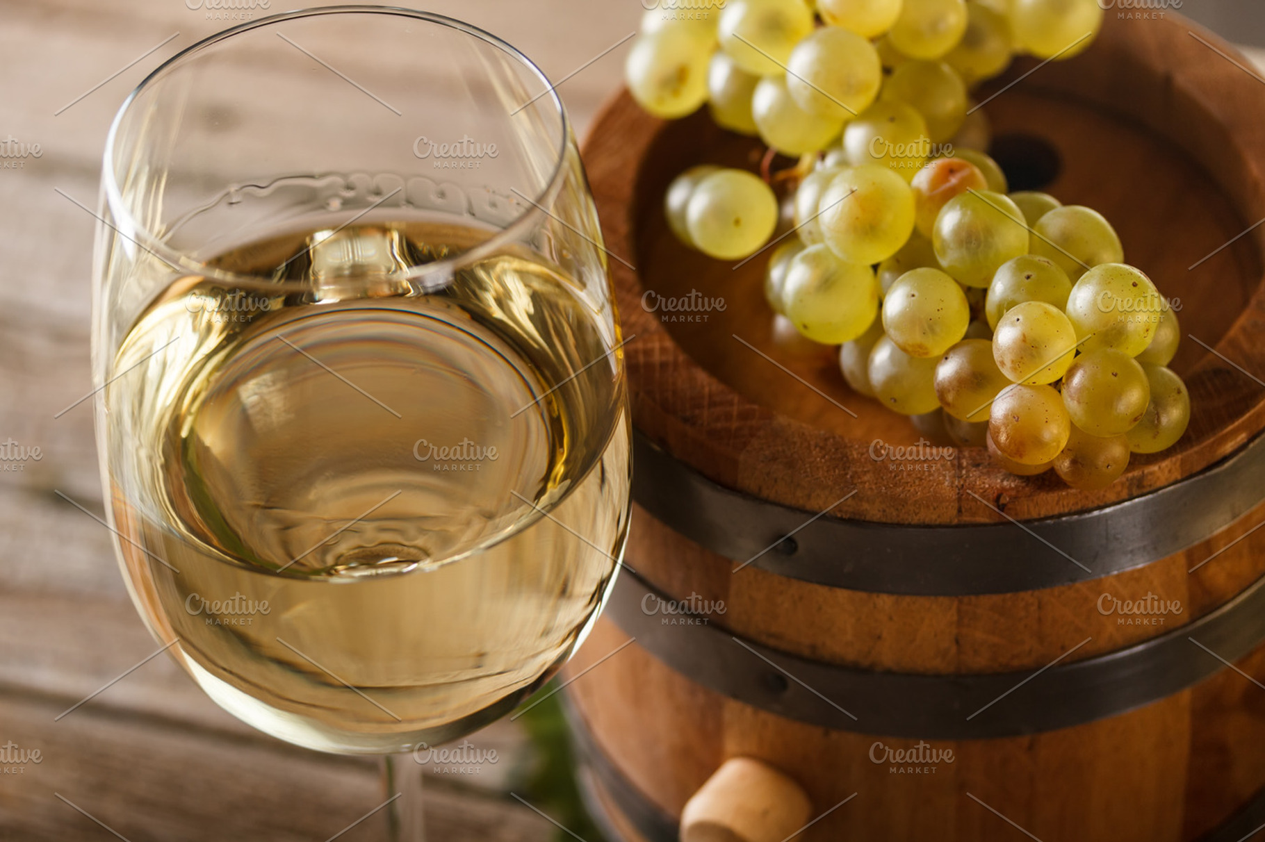 Wine glass featuring wine, food, and drinks