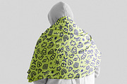 Neon Blue Doodle Pattern, a Pattern Graphic by Neermana (Thumbnail 5 of 5)