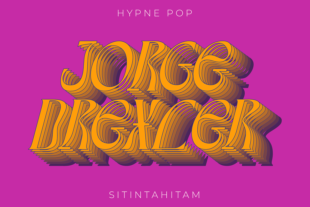 Hypne Pop Display Font, a Serif Font by Sitintahitam (Photo 9 of 10)