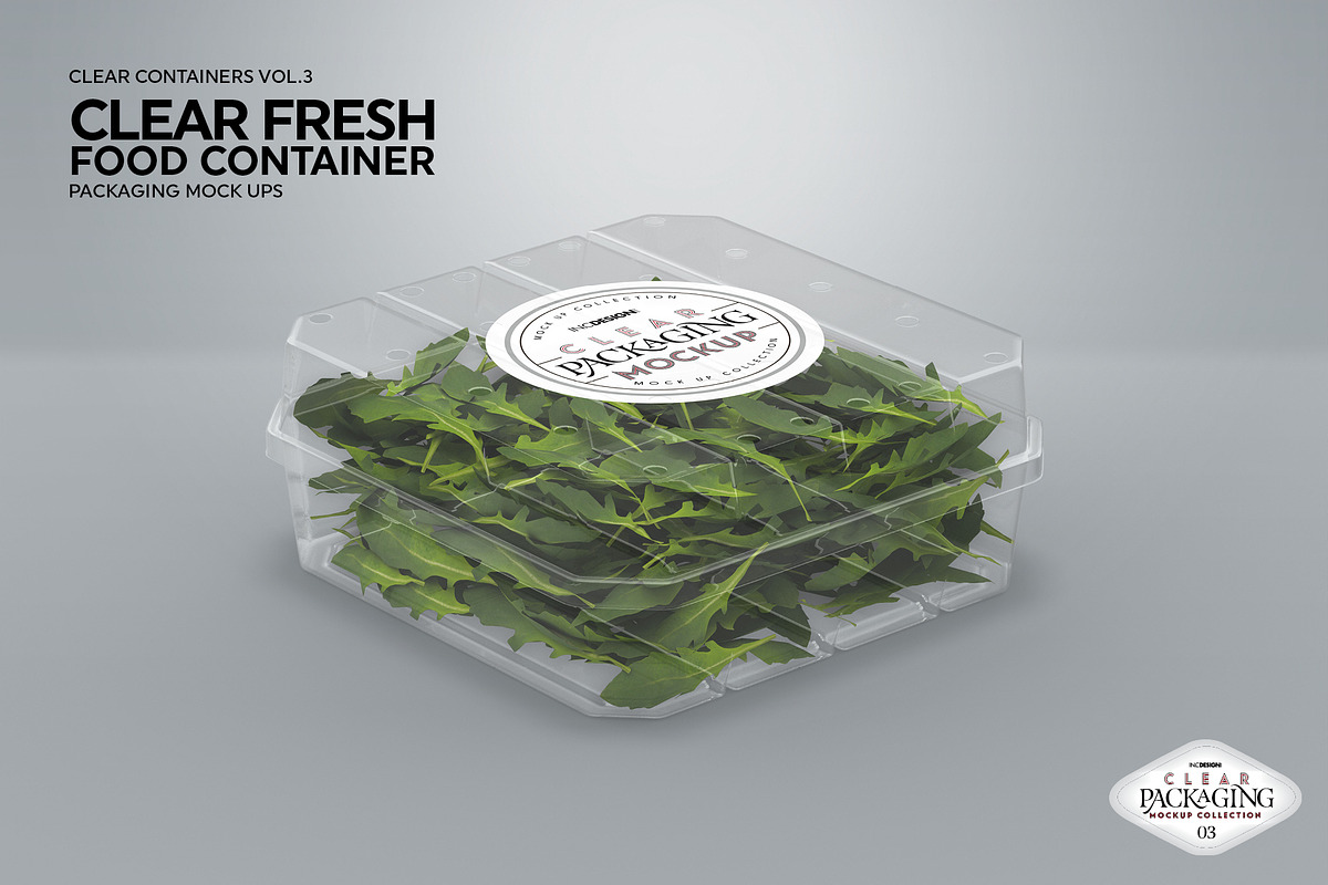 Clear Fresh Food Container Mockup, a Cups & Container Mockup by INCDesign (Photo 6 of 7)