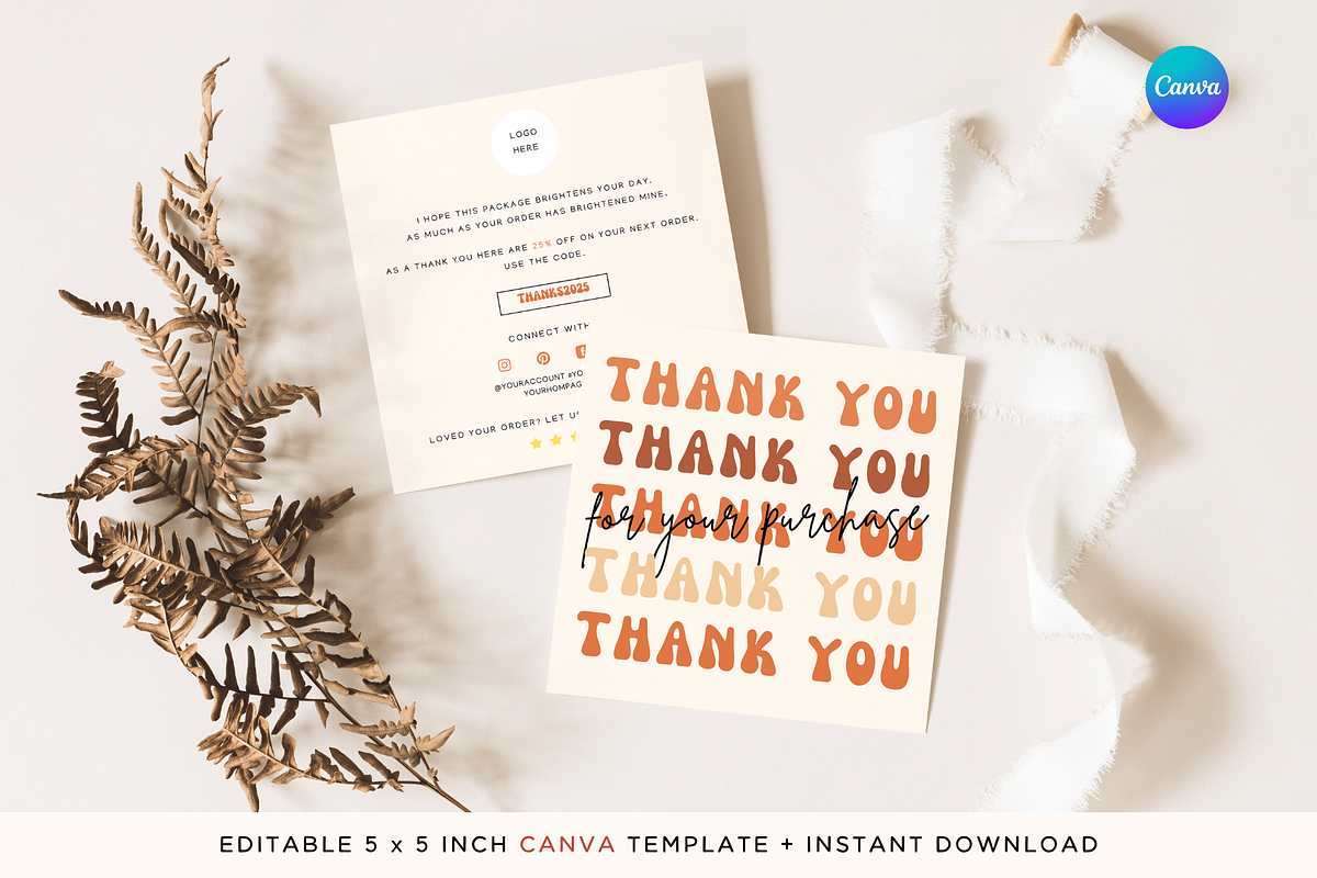Thank you Card Business Template, a Flyer Template by Hellohastore (Photo 1 of 9)
