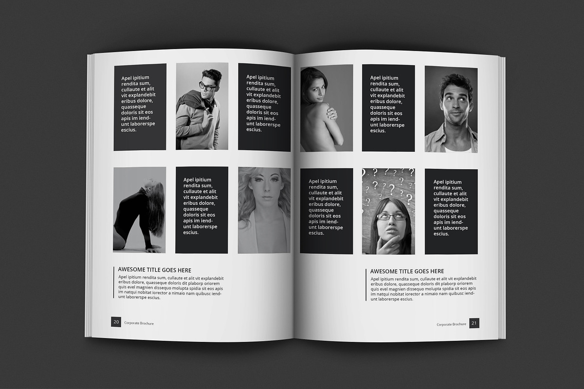Black And White Proposal Project, a Brochure Template by feydesign (Photo 11 of 16)