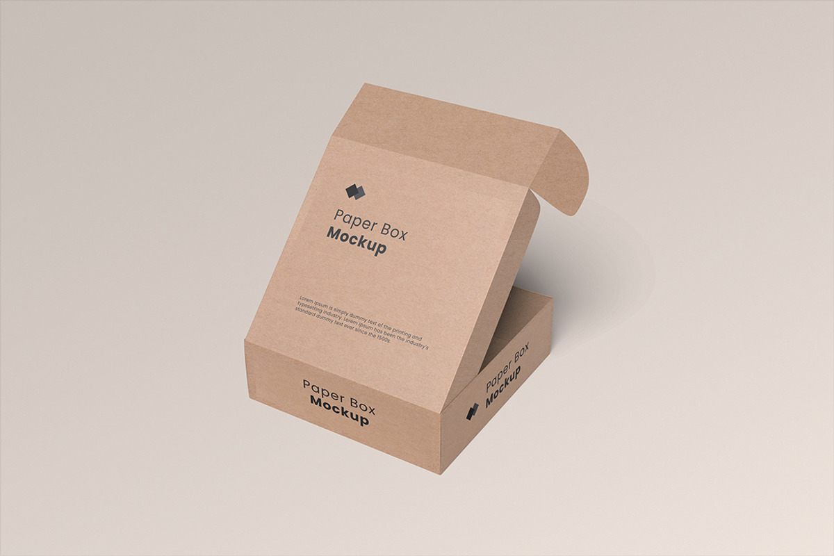 Paper Box Mockup, a Packaging Mockup by swsi-studio (Photo 2 of 5)