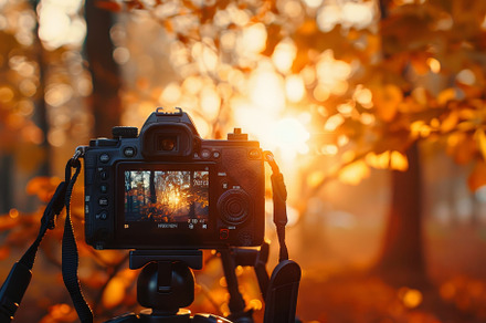 Camera mounted on a stable tripod du, a Photo by Iftikhar Alam
