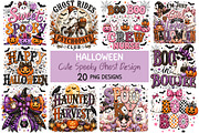 Cute Spooky Halloween Ghost Design, a Seasonal Illustration by Creative Art (Thumbnail 1 of 4)