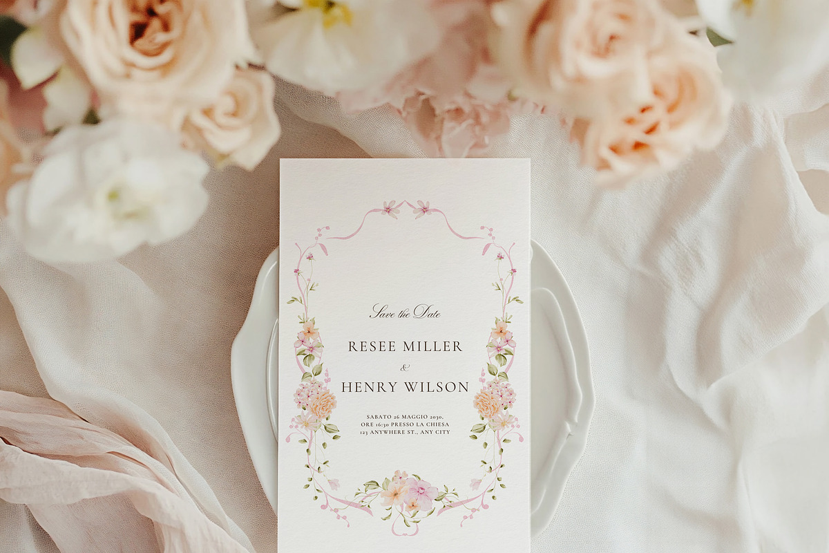 Delicate Pastel Watercolor Flowers, a Decorative Illustration by Altea Design Studio (Photo 5 of 26)
