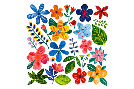 Collection colorful handdrawn, an Object Illustration by Vectorstockersland