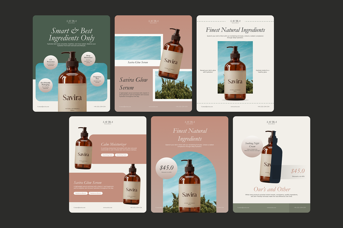Beauty & Skincare Social Media, a Social Media Template by SLAB! Design (Photo 4 of 8)