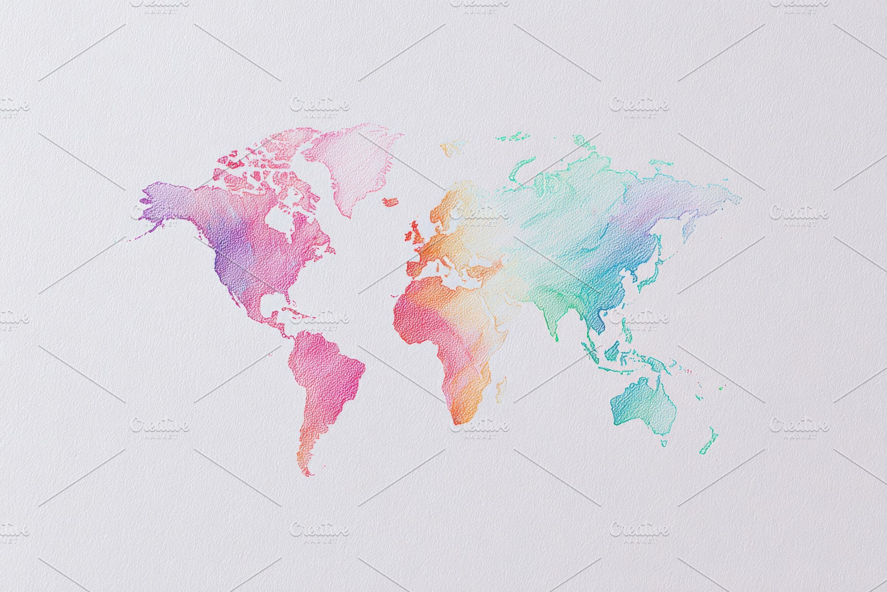 Stylized world map in pastel colors, a Background Photo by AlyaAnd