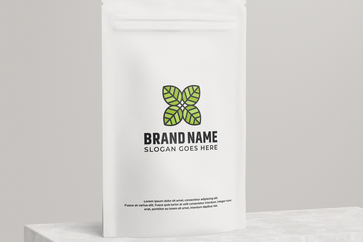Green leaves logo design, a Branding & Logo Template by pne-design (Photo 2 of 2)