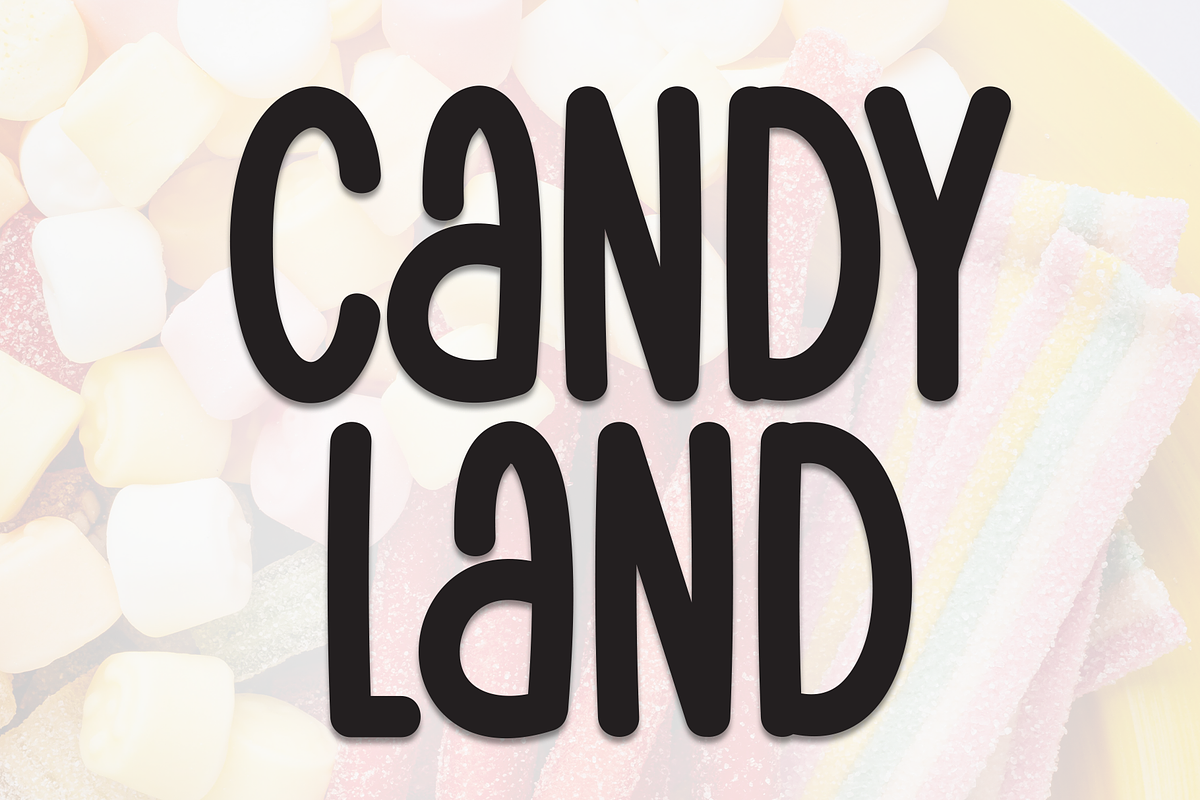 Candy Land | Script Font, a Script Font by Scratchones (Photo 1 of 8)