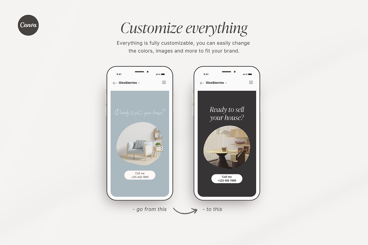 Real Estate Instagram Post Templates, a Social Media Template by LiliesandBerries (Photo 16 of 23)