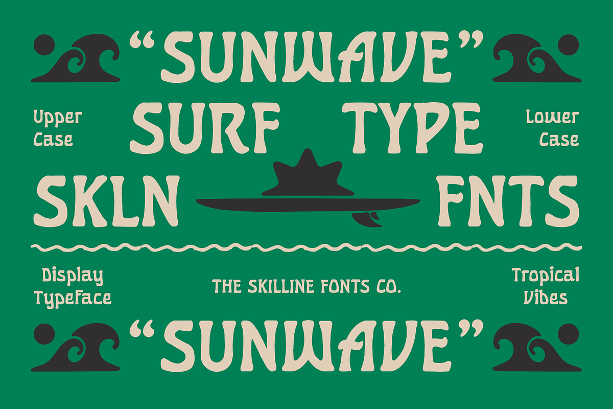 SFC Sunwave, a Serif Font by Skilline Supply Co. (Photo 3 of 10)
