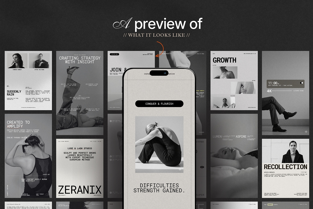 Marketing Post & Story Canva Kit, a Social Media Template by Pixel Grid (Photo 3 of 8)