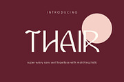 Thair - Sans Serif Font, a Sans Serif Font by Pikgura (Thumbnail 1 of 6)