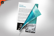 Funeral Program 34 Minimal Turquoise, a Brochure Template by SeraphimChris (Thumbnail 4 of 7)