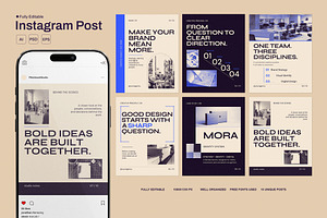 Brand Strategy Instagram Post Pack, a Social Media Template by Pitchlook.Studio
