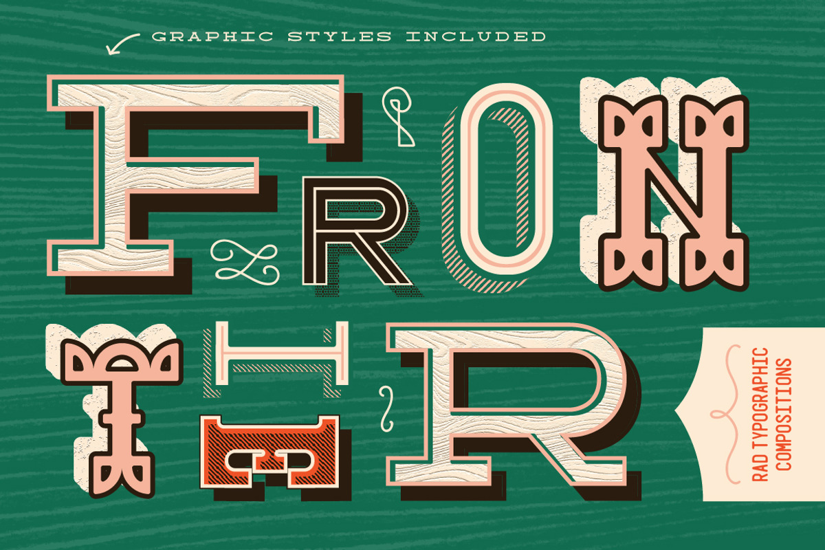 Wood Type Font Collection preview 4