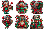 Valentine Old Lady Birthday Clipart, an Illustration by Daily.Designs (Thumbnail 7 of 8)
